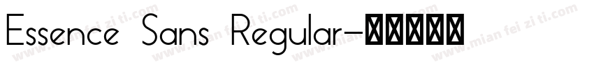Essence Sans Regular字体转换